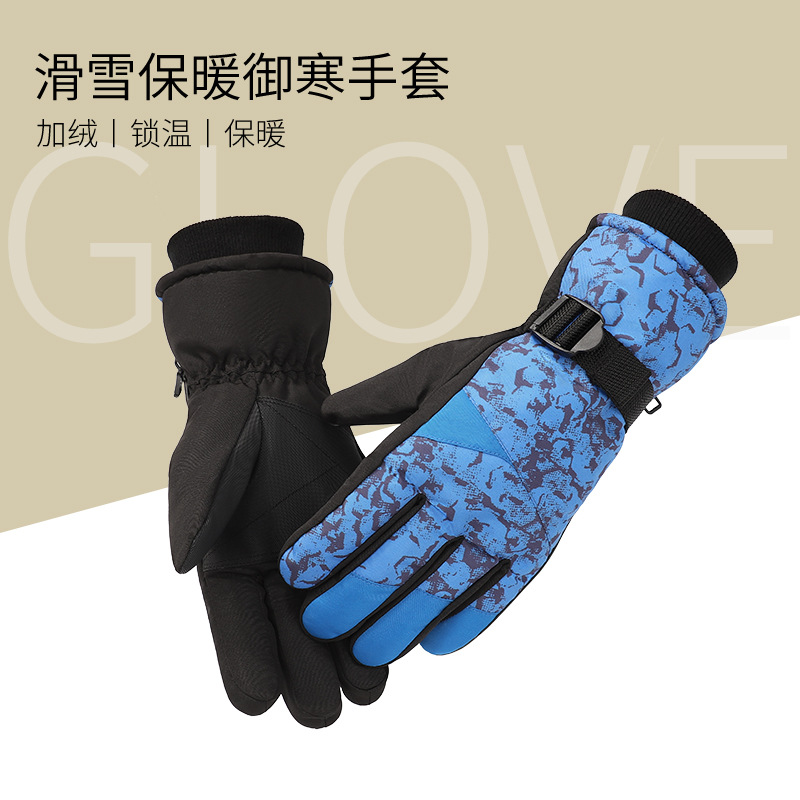 Guantes cálidos de invierno para hombres a prueba de viento a prueba de frío impermeable antideslizante pantalla táctil nuevo forro polar al aire libre ciclismo guantes de esquí