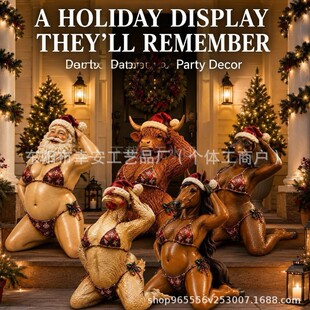 �羳��ƷCheeky Christmas Animal Statue��Ƥ�}�Q���˄������