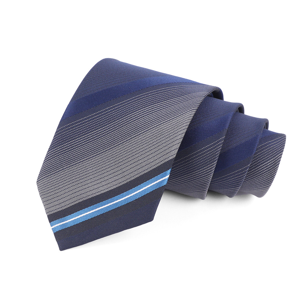 Corbata de hombre 8cm para hombre, bordado jacquard de alta calidad para hombre, corbata de negocios, corbata de seda de poliéster, fábrica al por mayor