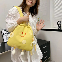 小红书奶酪芝士双肩包女生2023卡通可爱斜挎包儿童书包小背包ins