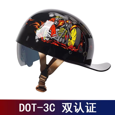 Motosiklet kaskı (dəbilqə) – new national standard 3C certification - 005-2-glossy-black-motorcycle-black-lens-m