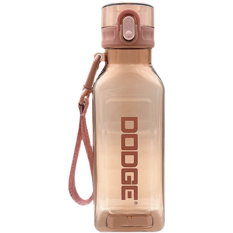 Capacious tea cup, travel handheld hermetic plastic space sports bottle for men and women