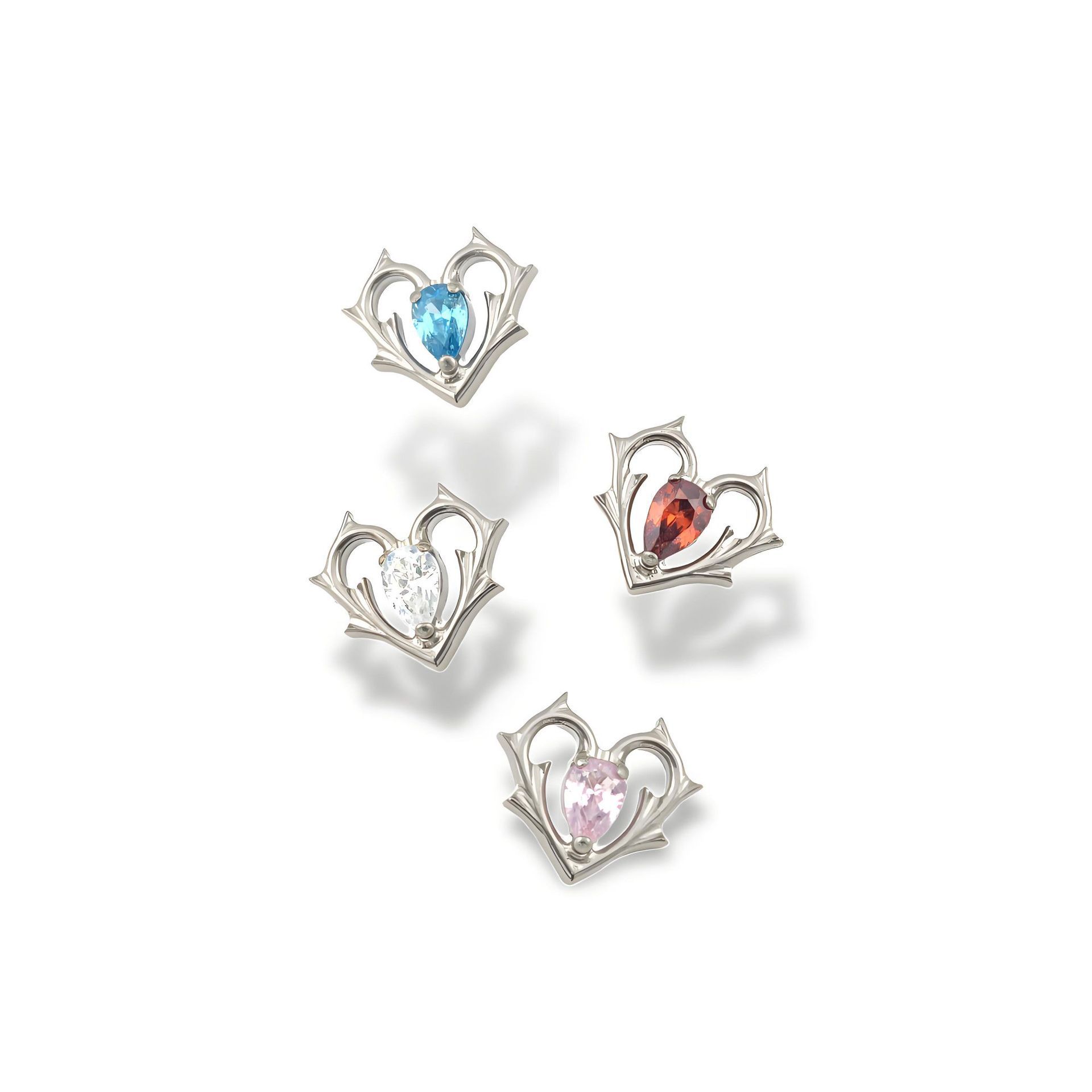 Pointed titanium steel lip stud product view