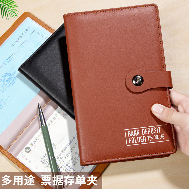 通帳収納帳、書類ホルダー、銀行定期預金、小切手、整理冊子、通帳、領収書、借札ホルダー、ルーズリーフ、マグネット式|undefined