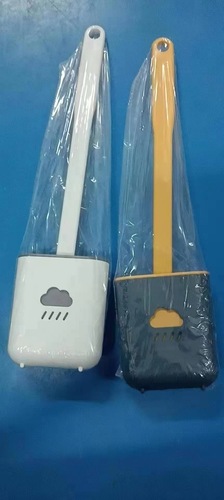 Silicone Toilet Brush Household No-Dead-Angle Wall-Hanging Toilet Cleaning Brush Bathroom Gadget Creative Cleaning Toilet Brush