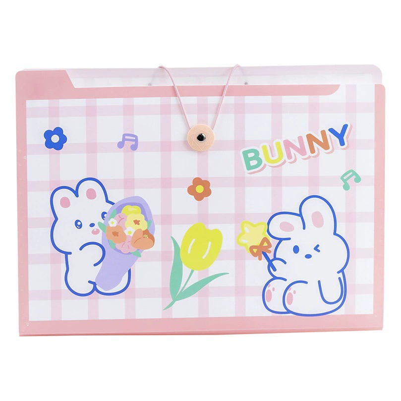 Милый мультфильм A4 сумка для органа студенческие канцелярские принадлежности 8/12 большой емкости папка для хранения классификации тестовая бумажная папка