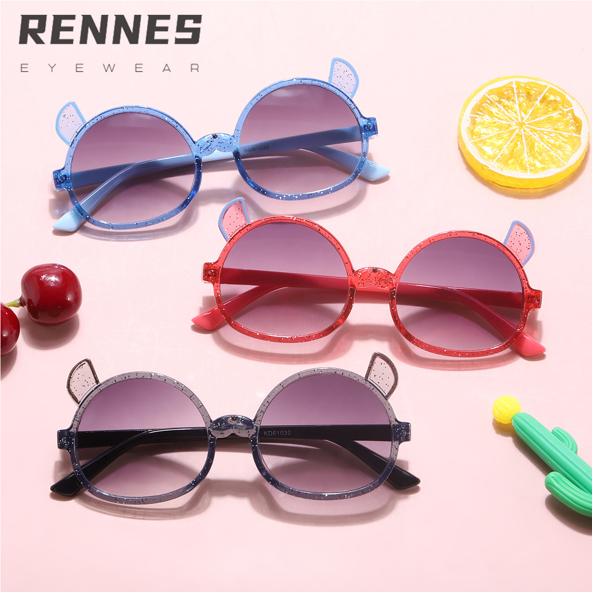 2022 nuevas gafas de sol de dibujos animados lindo pequeño ratón gafas de sol para niños moda infantil gafas de sol para bebés 61039