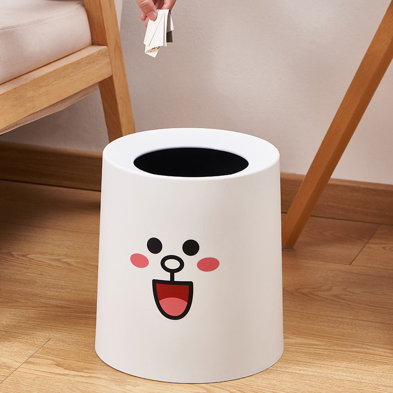 大容量の紙バスケット、家庭用プリンセスルームゴミ箱、子供部屋漫画、高見え、かわいい、クリエイティブなインターネットセレブゴミ箱|undefined