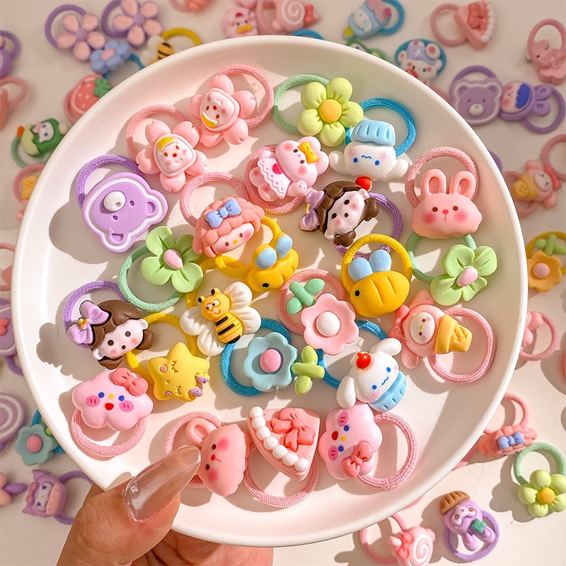 Children's harmless small hair rope
