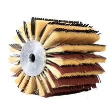 砂光机配件砂布辊剑麻毛刷辊组合木质家具表面研磨抛光轮工厂定制