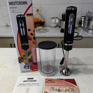 European gauge in stock electric handheld cooking stick 2-speed adjustable mixer with juice cup dust cover