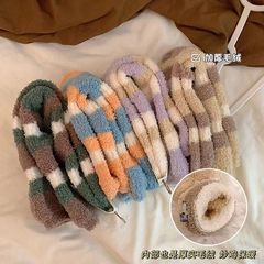 "手腳冰涼嗎"【冰棍女孩】珊瑚絨地板襪子加厚中筒襪秋冬月子襪女