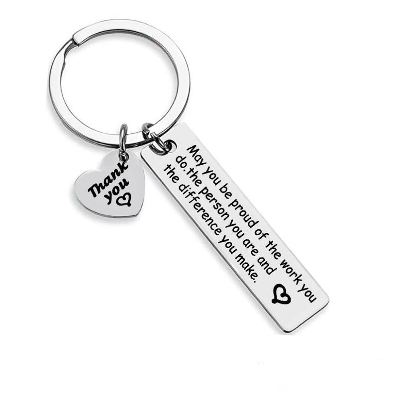 Cross-Border Never Forget the Difference Stainless Steel Keychain Gift Cross-Border Never Forget the Difference Stainless Steel Keychain Gift