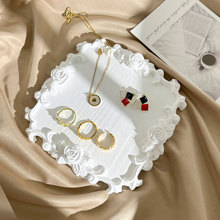 首饰托盘欧式巴洛克耳饰手链珠宝饰品收纳陈列盘拍照展示道具摆件