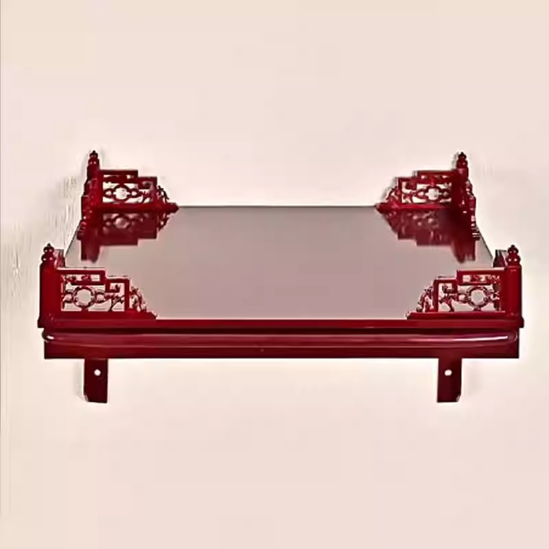 Wall-Mounted Buddhist Altar Table for Home Use, Standing Cabinet Incense Table, Modern Style Simple God of Wealth Altar, Guanyin Buddha Altar