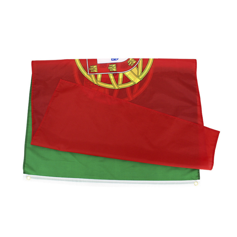 Copa del Mundo, Copa de Europa, banderas nacionales, banderas portuguesas, fanáticos, gritos, banderas de poliéster en stock al por mayor