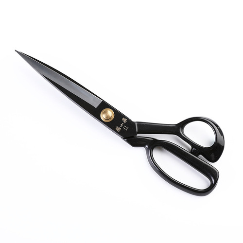 Zhang Xiaquan Scissors Large Shears 9-12 inches Fabric Cutting Clothes Industrial Shears Rustproof Black and White Head Seamstress Scissors
