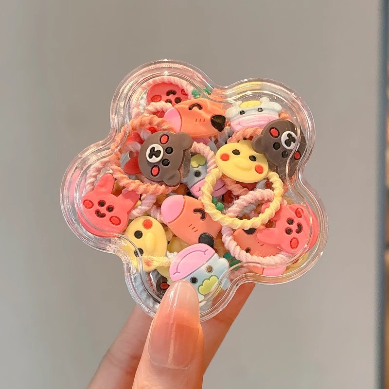 Cuerda para el cabello pequeña de color, cuerda para la cabeza, linda cuerda para el cabello de cola de caballo para niños, niña bebé, alta elasticidad, sin dañar el cabello, tocado de banda de goma