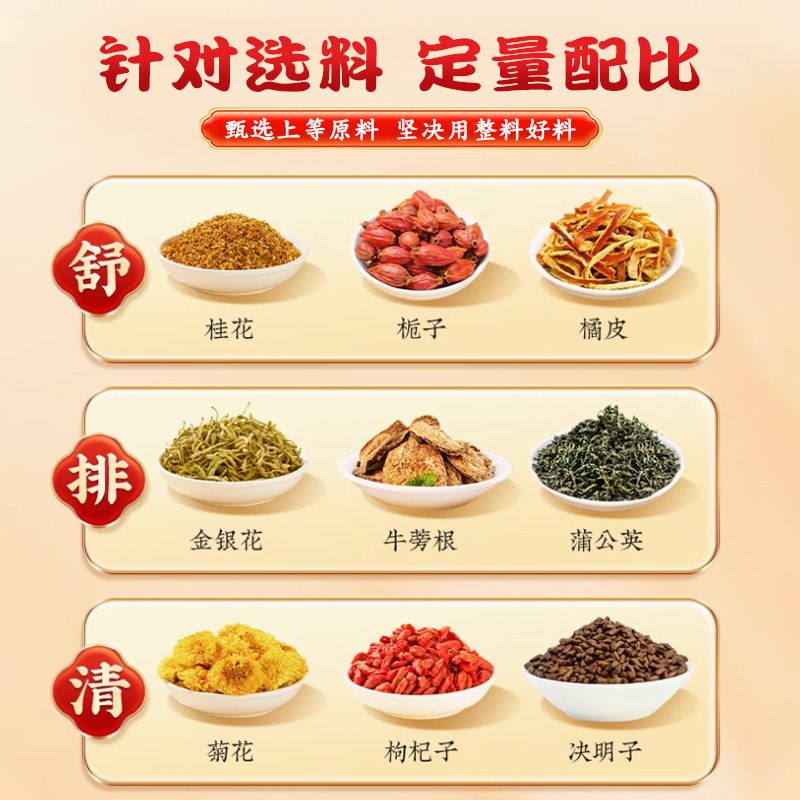 李時珍の御方甘茶 OEM 益甘茶 スイカズラ カッシア種子 菊茶 ガンバオ茶 代替茶 OEM|undefined