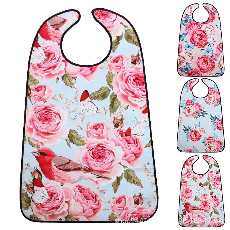 Suministro transfronterizo de Amazon Venta caliente babero para los ancianos comiendo babero de enfermería babero adulto en stock