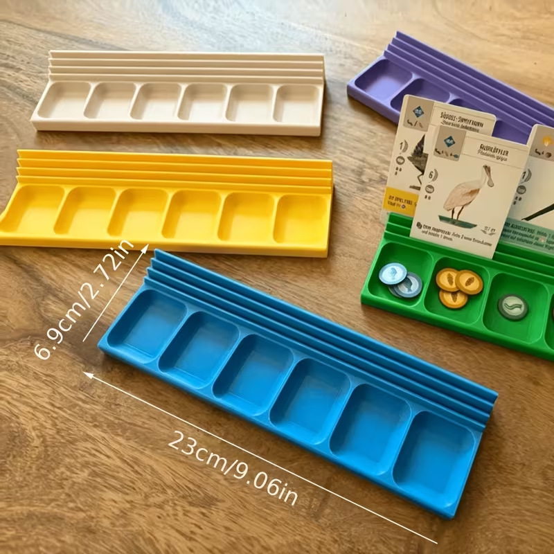 Board Game Organizer and Storage Device Dual-Purpose Marking and Sorting Tray Card Holder Desktop Board Game Accessory Storage