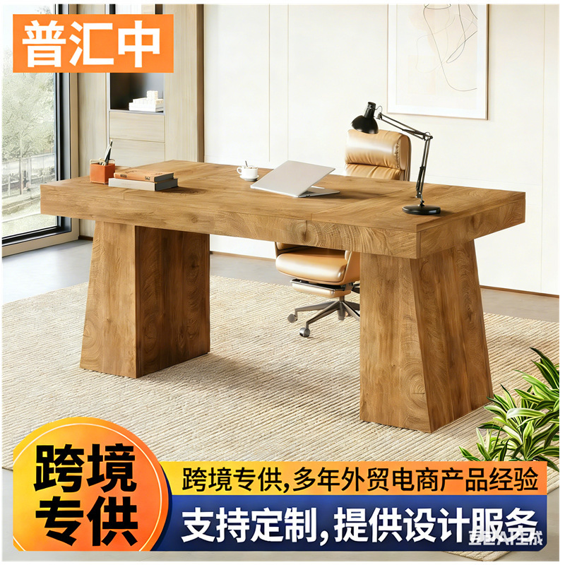 Exclusively for Cross-Border Sales, 55inch Executive Office Desks, Thickened Wooden Office Computer Desks, Export to the United States, Customizable Exclusively for Cross-Border Sales, 55inch Executive Office Desks, Thickened Wooden Office Computer Desks, Export to the United States, Customizable