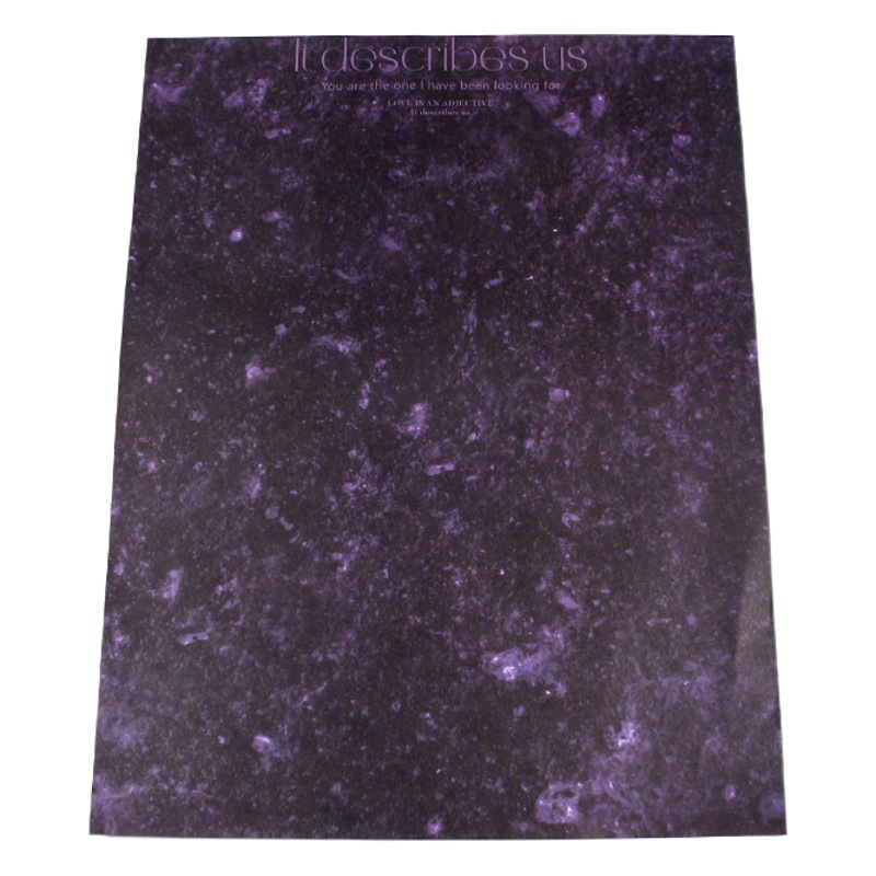 Papel de regalo de flores material floral ins Material de decoración de ramo de flores papel marmolado papel de embalaje de pasta de ciruela negra