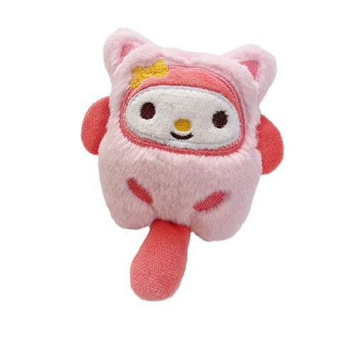 Internet celebrity cartoon cute Sanrio super cute plush doll brooch student bag pendant plush pendant