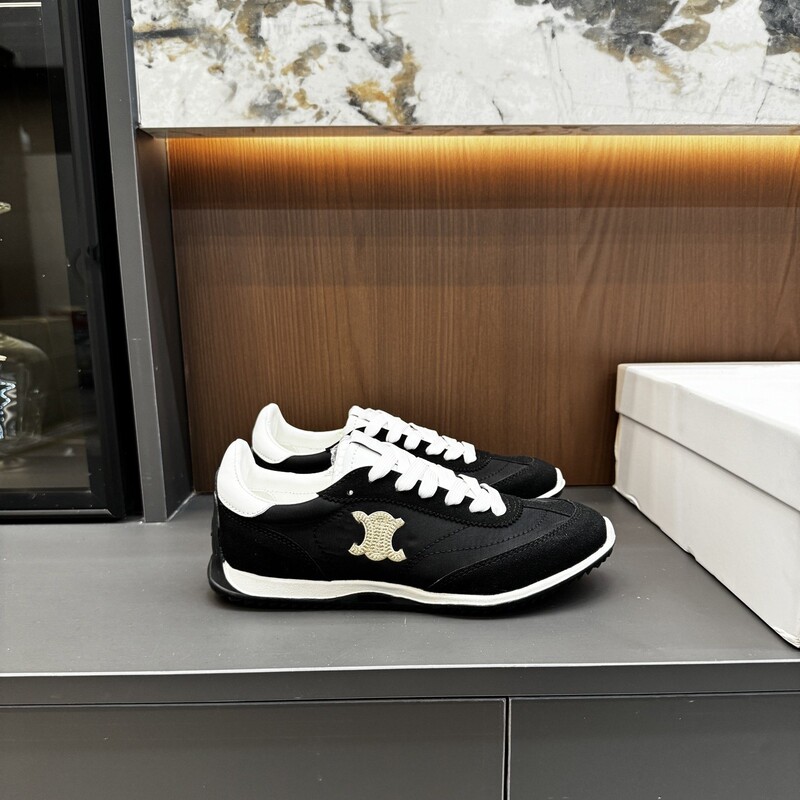 2025 New Model Arc De Triomphe Fashionable Lightweight Embroidered Color-Blocking Lace-Up Casual Sneakers for Women, Factory Direct Sale