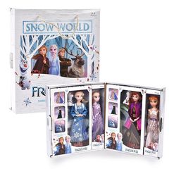 アナと雪の世界の王女の奇縁のおもちゃの艾莎アンナの人形のおもちゃのギフトボックスのセットの11寸の人形の人形
