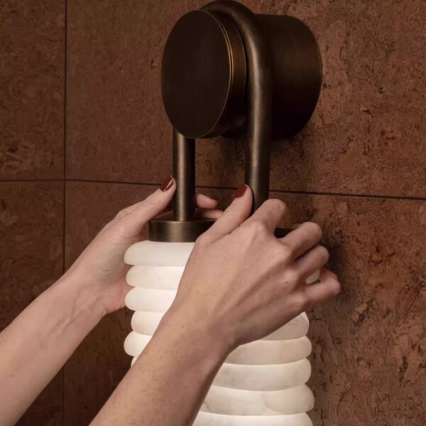 Retro design creative sconce stainless steel