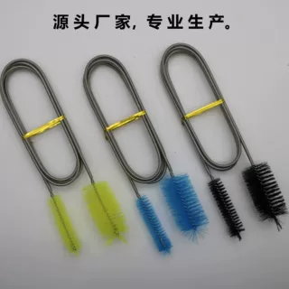 源头工厂加长不锈钢管道刷鱼缸水管清洁弹簧刷支持来样加工定制