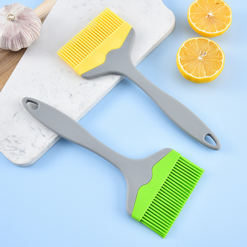 Silicone oil brush large wide mouth split oil brush Zibo barbecue brush food grade high temperature resistant brush factory