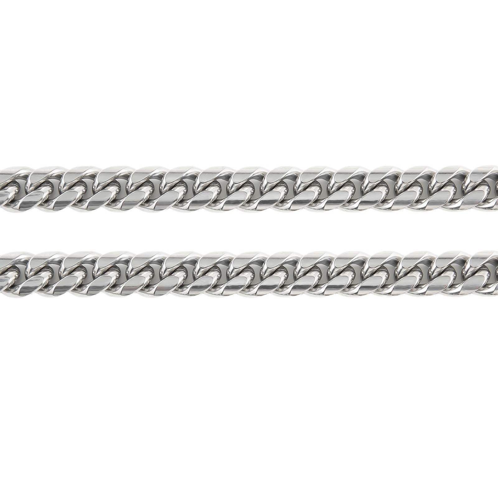 Collier polyvalent en acier titane, style européen et américain, chaîne cubaine ronde pour homme, faite main, haut de gamme et de niche._voghion.com