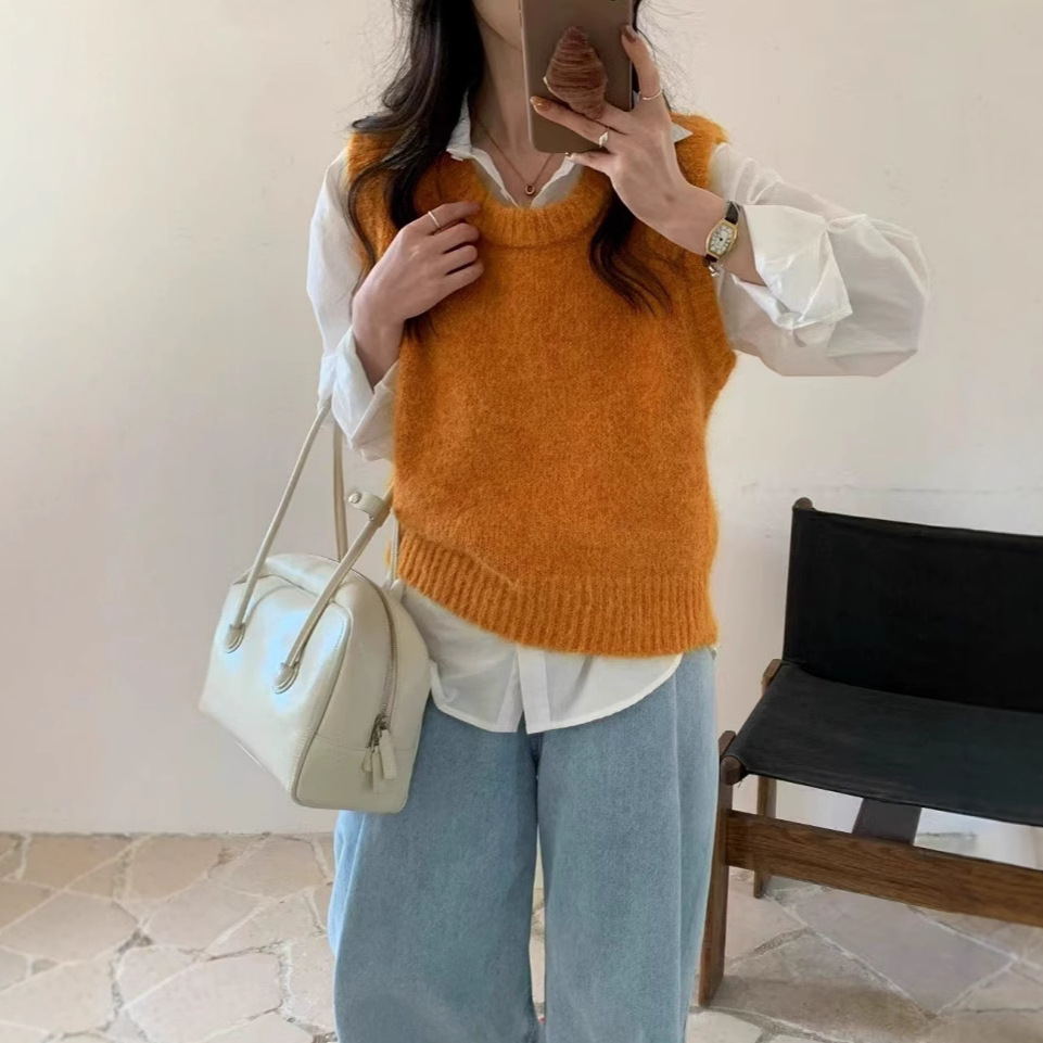 주황색