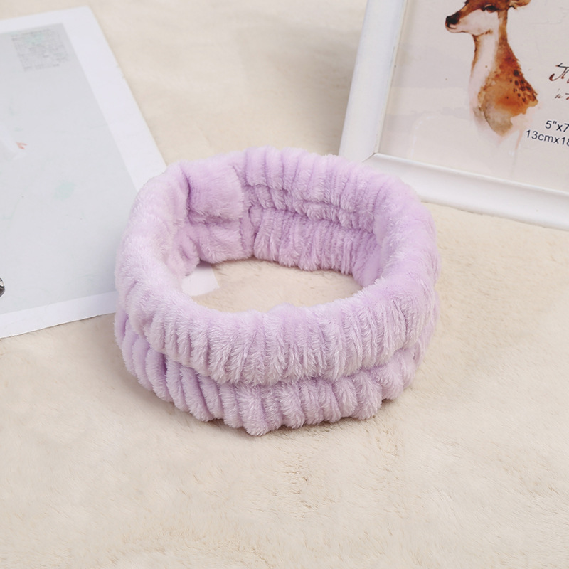 기계 재봉 머리띠-보라색 (싱글)(6*19cm 29g)