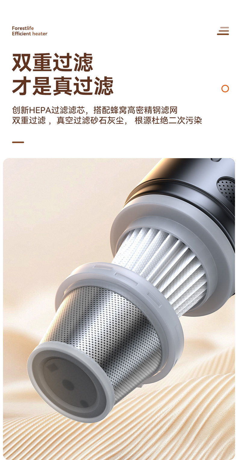 Car-Mounted Wireless Handheld Vacuum Cleaner with Strong Suction for Cleaning Car Crevices, Household Pet Hair Remover, Wholesale in Stock