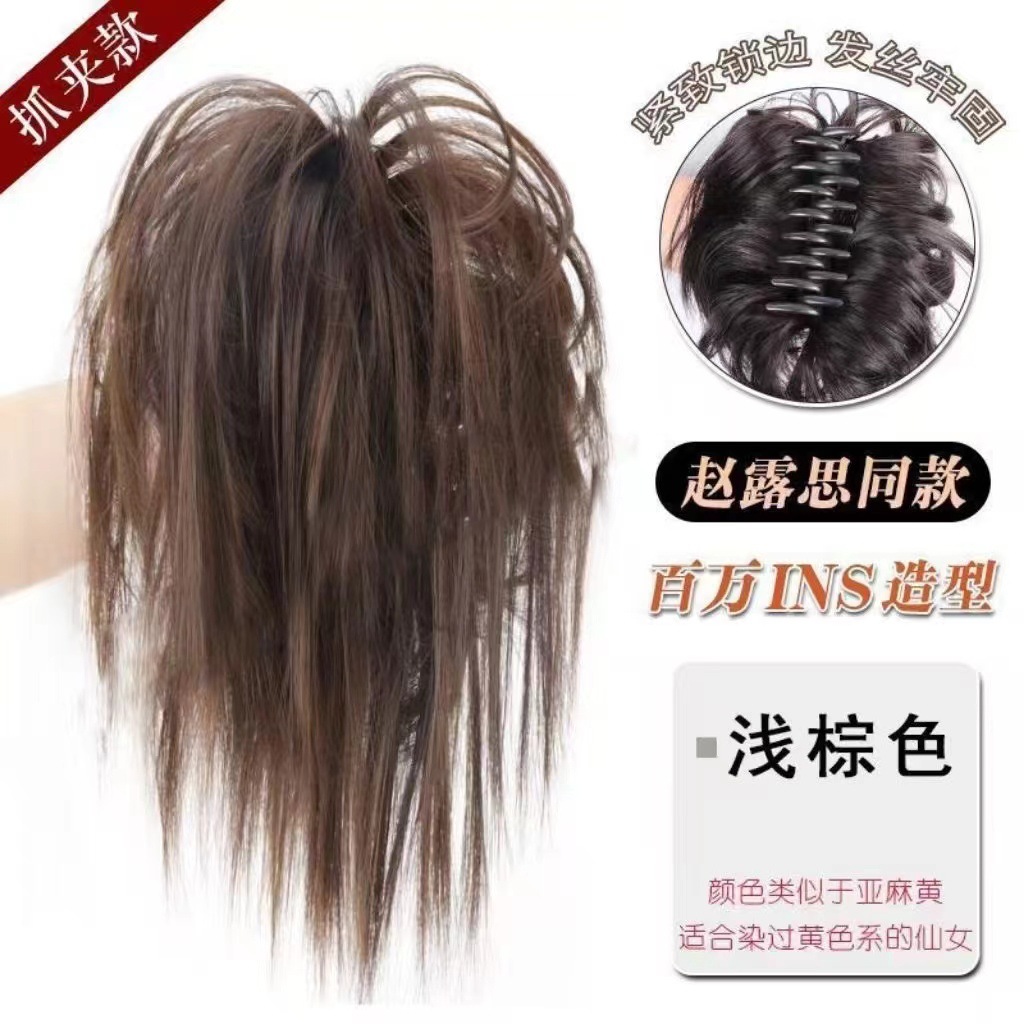 Chica caliente, cabeza de gallina, pelucca de caballo, un clip formado, una sensación de atmósfera fluida, un clip de pelucca duradero, cola de caballo