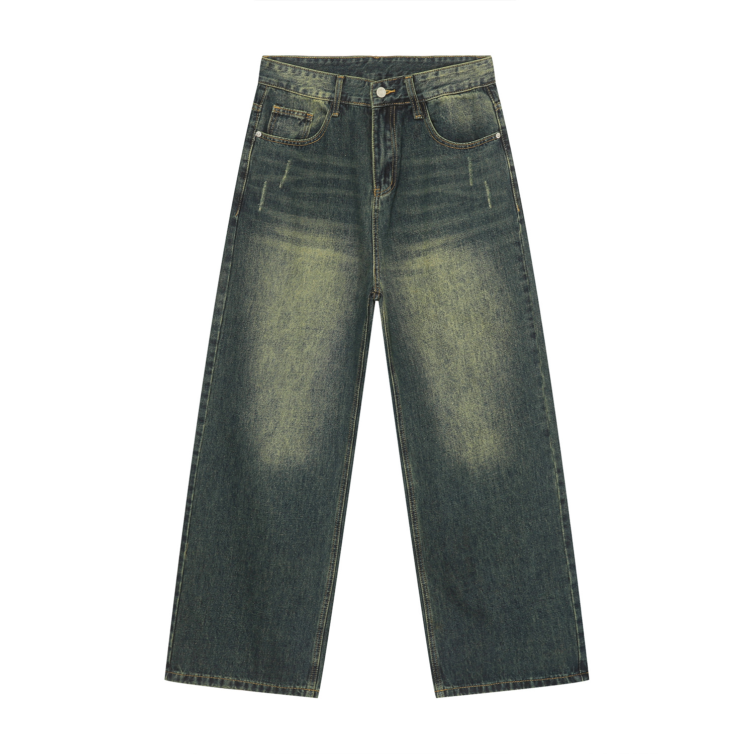 Mtlclothes ropa de Hombre | 2023 nuevo vintage apenado Denim coat moda jeans rectos traje