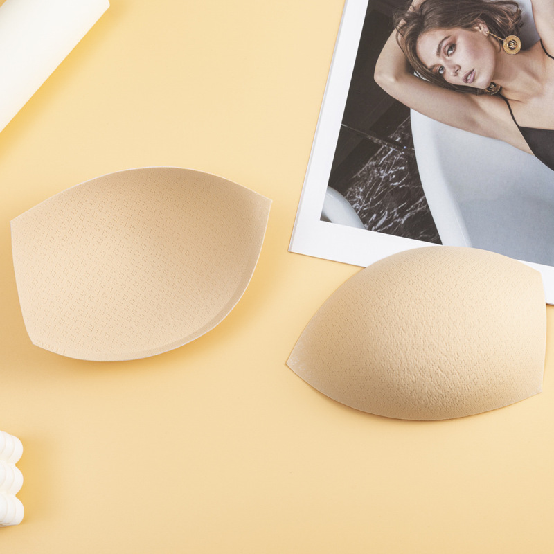 Sports gather bra lactation underwear insert cup yoga clothing swimsuit wrapped chest sponge breast pad wholesale