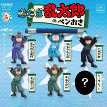 日本正版QUALIA 忍者乱太郎笔架扭蛋 置笔架笔托车载摆件
