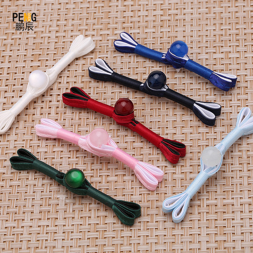 Wholesale cheongsam one-word plate buttons Tang suit Hanfu retro pearl plate buttons sweater buttons ethnic style swallowtail buttons