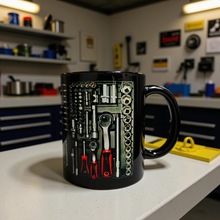 热升华马克杯跨境热转印陶瓷涂层杯印花礼品黑杯定制马克杯杯子