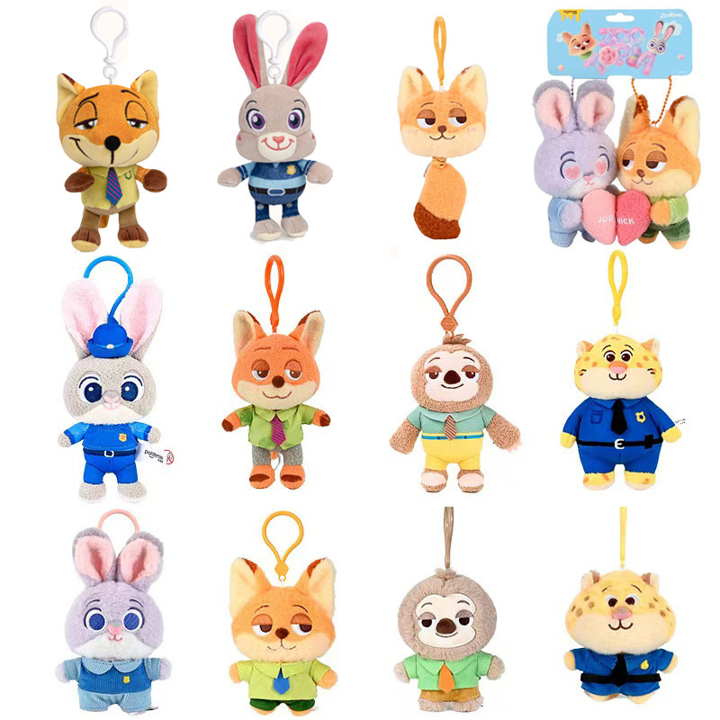 Huawang Disney crazy animal City plush toy Nick Judy pendant schoolbag ornaments doll hair generation