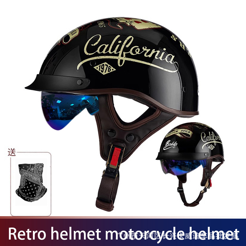 Motosiklet kaskı (dəbilqə) — Ha Lei Summer Motorcycle - 015-witch-with-mask-m