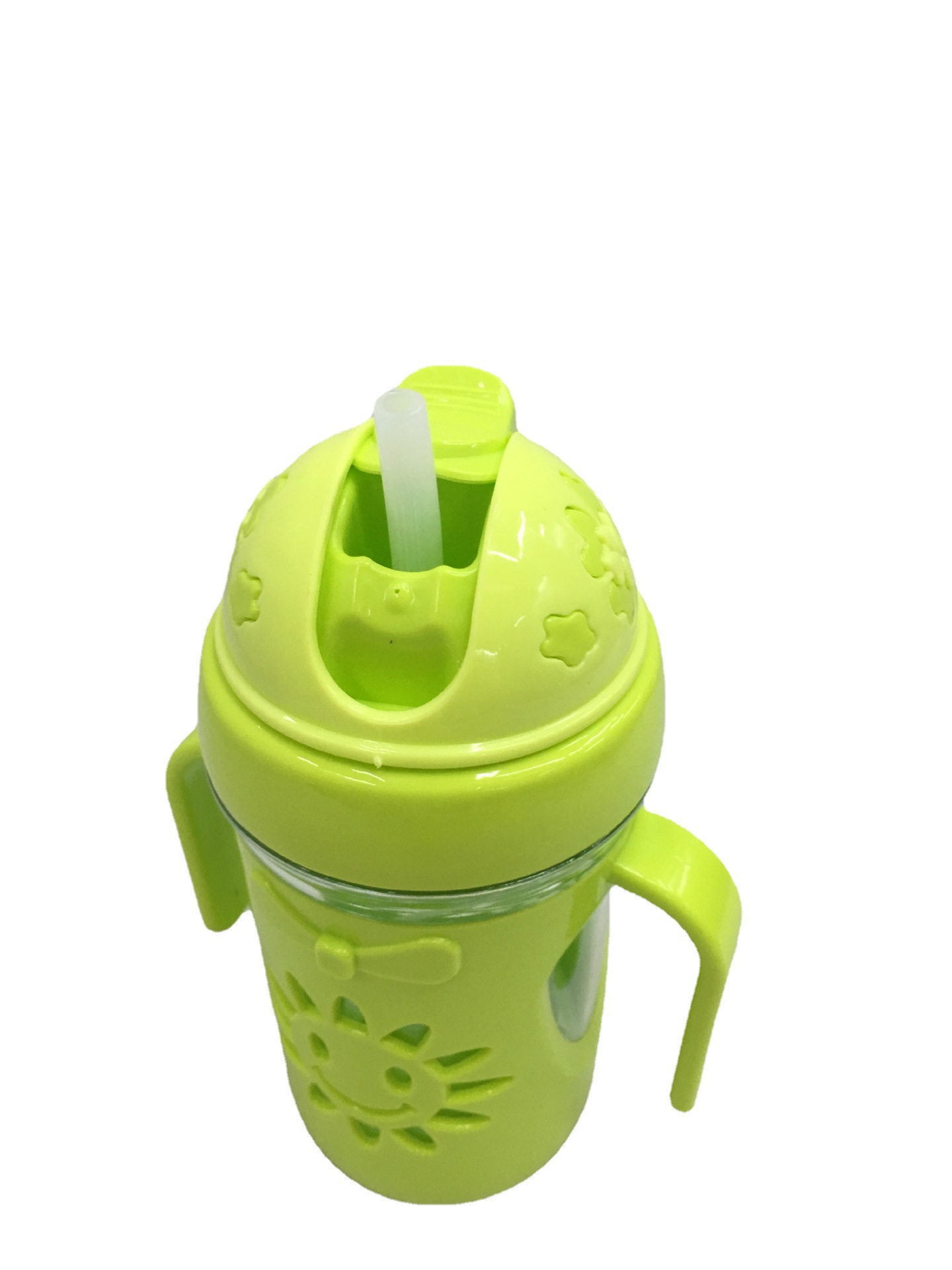 Creativo nuevo bebé taza de agua portátil 137z3301 niños paja taza de jugo en stock suministro directo
