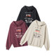 HeyHenry 2024 European and American Letter Printed Hooded Pullover Jacket Loose Casual All-match Couple Sweatshirt for Men