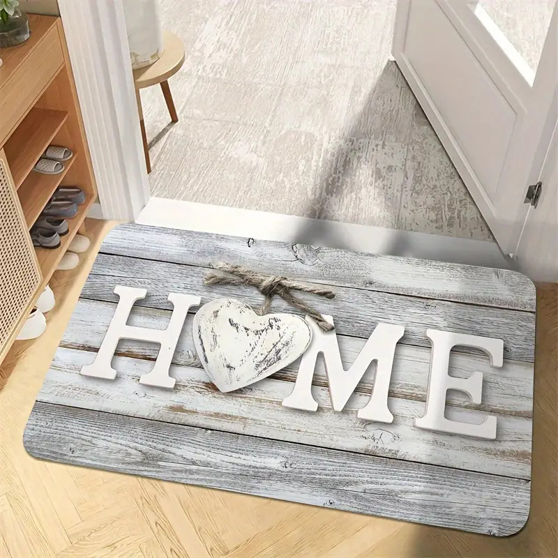 Non-slip Decorative Bathroom Floor Mat Printed American Style_voghion.com