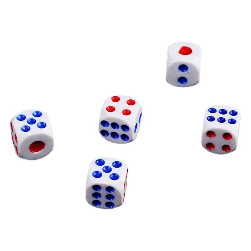Full size dice color plastic size wholesale entertainment special 100 grain one plate plastic numbers