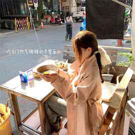 立领中长款2025韩系风衣外套春秋新款休闲设计英伦小个子大衣